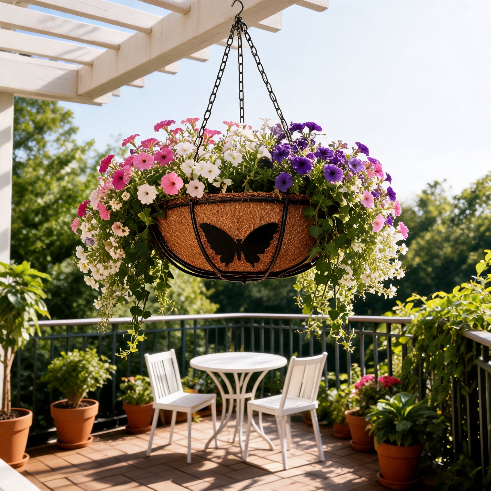 Coco Fiber Hanging Basket( Pack of 5 )