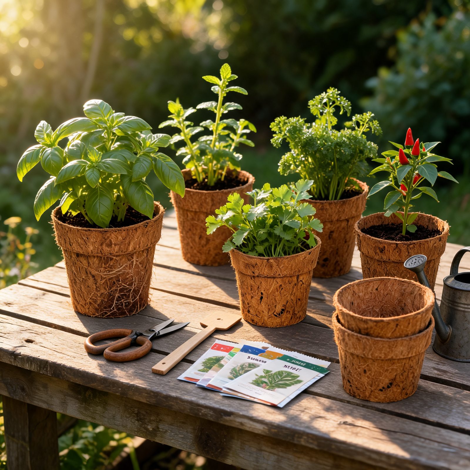 Coco Fiber Pot Round Type With Rib