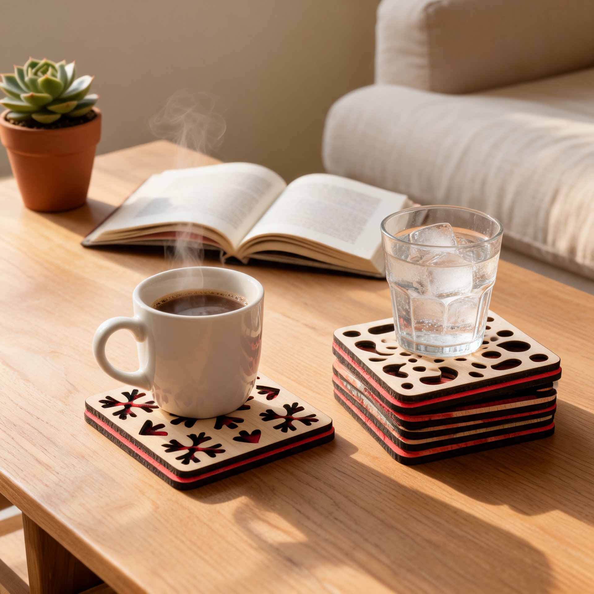 Tea Coaster with Holder