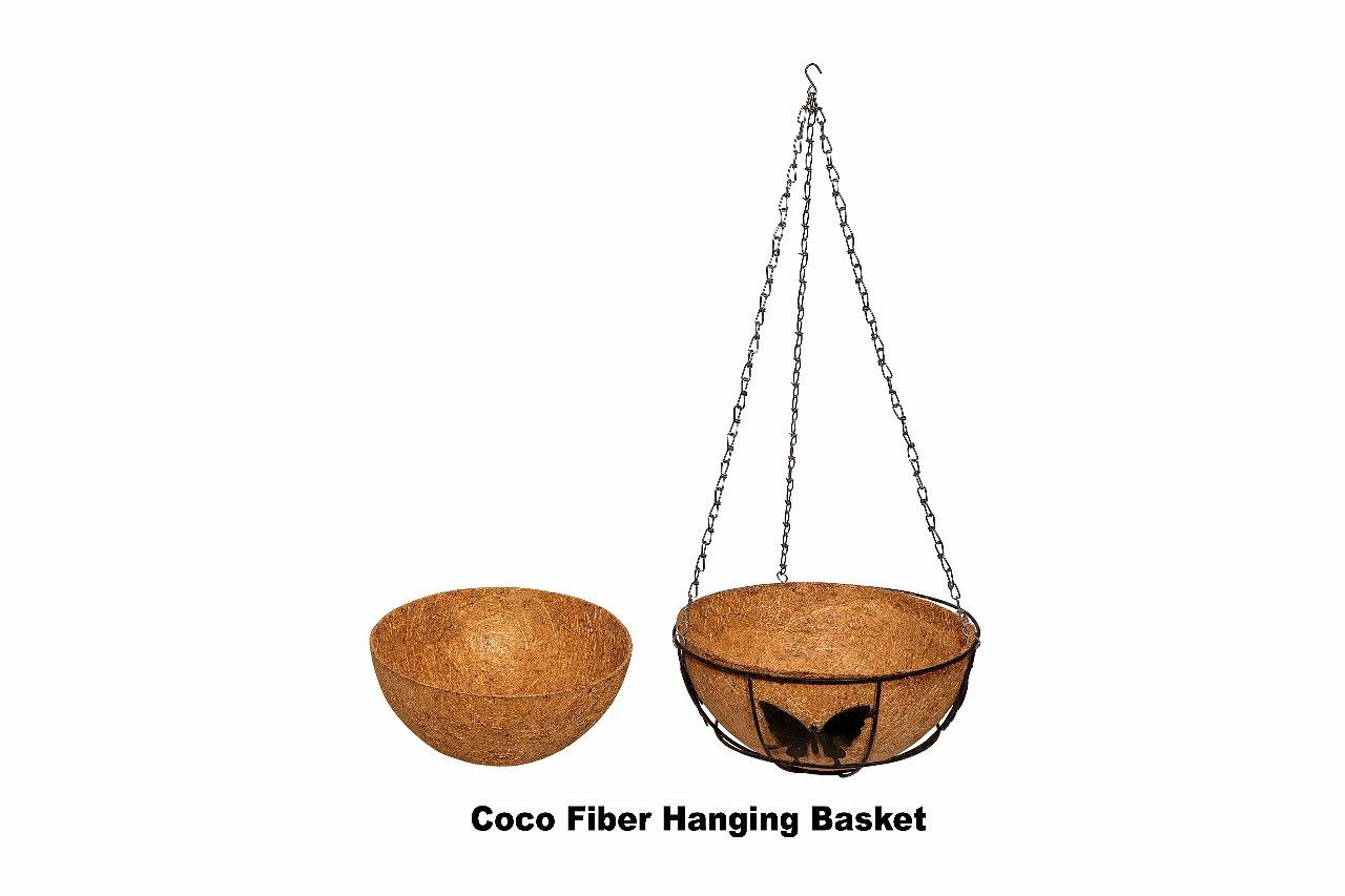 Coir Fiber Basket with Hanger