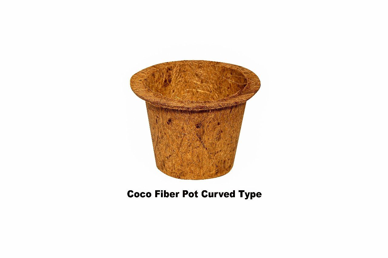Coir Fiber Pot Round (Pack of 6)